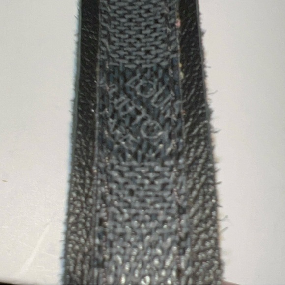 Upcycled black Louis Vuitton Damier graphite with LOGO leather bracelet - Picture 5 of 7
